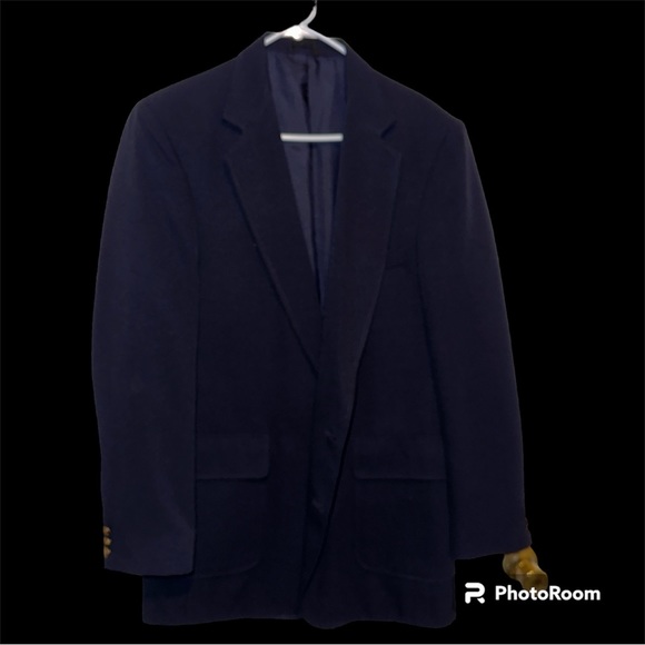 Reed ST James men’s blazer suit, jacket coat navy blue size 42L with gold - Picture 8 of 8